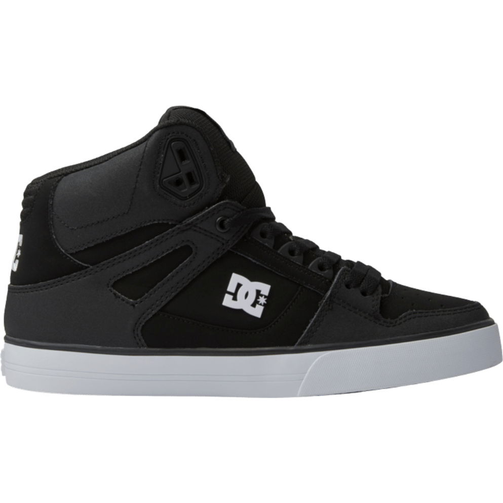 2026 DC Shoes Mens Pure Hi Top WC Trainers ADYS400043 - Black / Black / White